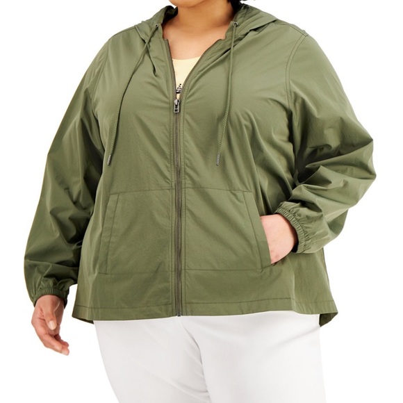 Karen Scott Jackets & Blazers - Cotton Hooded Jacket